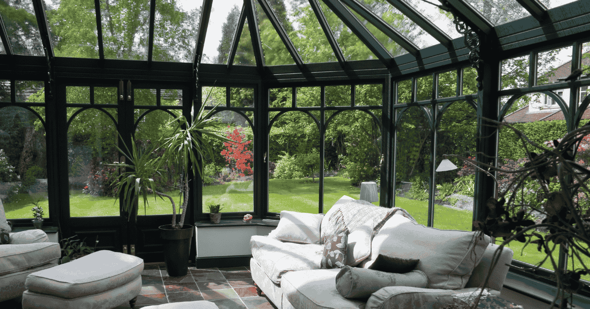 glass conservatory roof