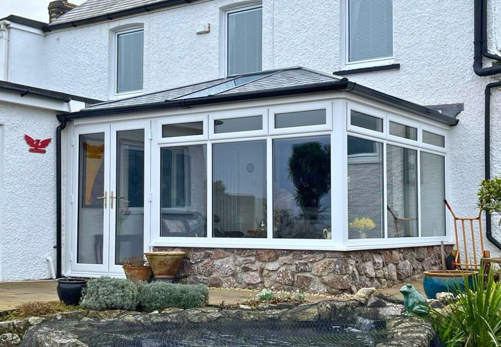Modern tiled conservatory roof Cardiff home stylish and durable